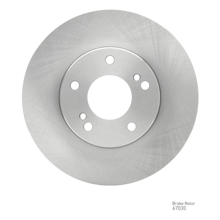 Dynamic Friction Co Brake Rotor, Front, 600-67030 600-67030